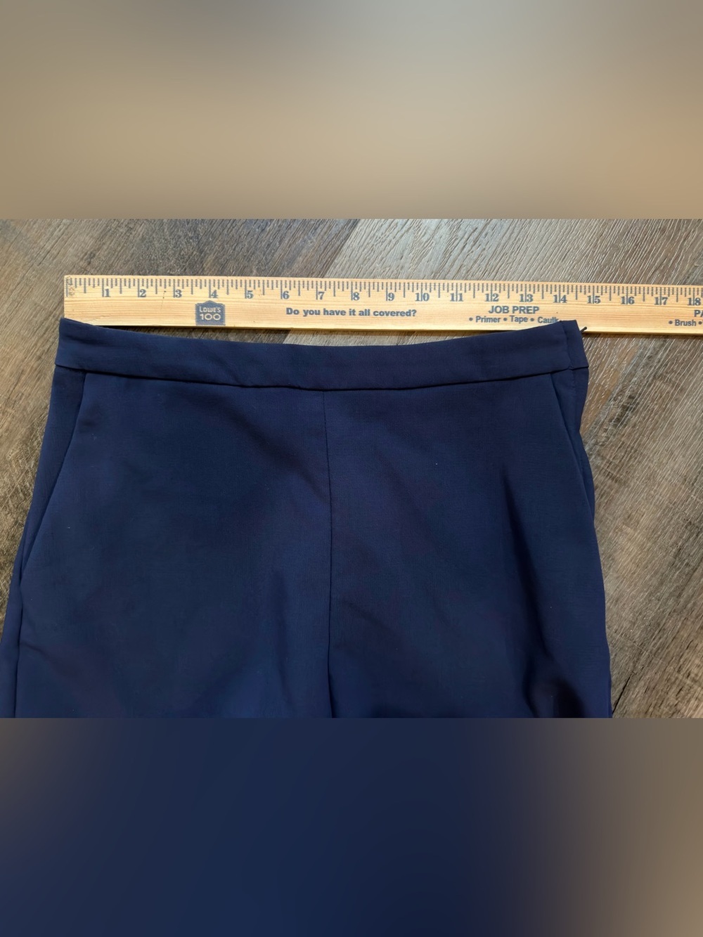 H&M Navy Scalloped Side Zip Shorts Size 8 - Picture 10 of 12